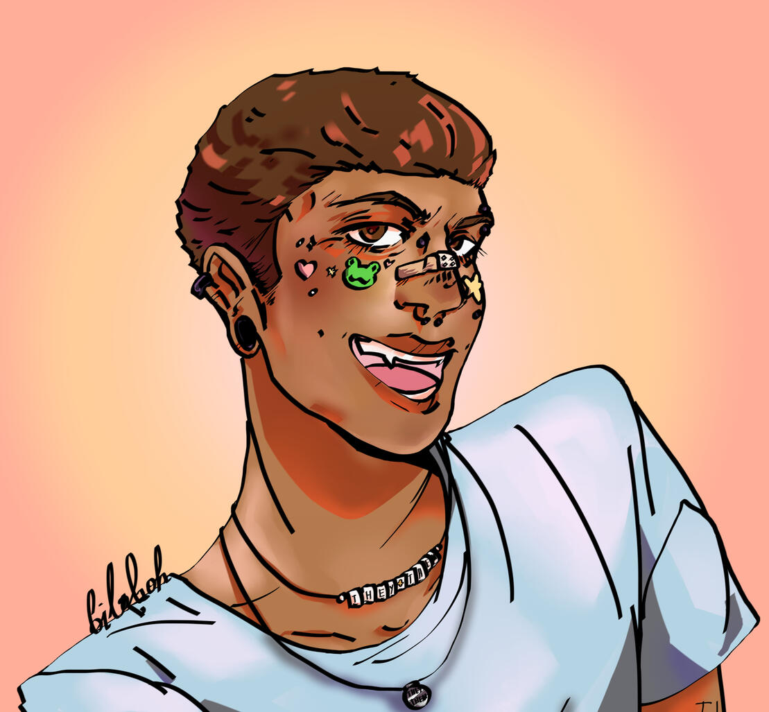 Credit to: my bestie lykosman on ArtFight